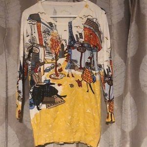 Paris in the fall long sweater